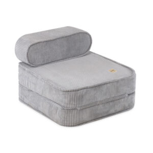 PLUSH NEST lapse lamamistool, 150x60x25 cm, kõrgkvaliteetsest hallist kordvillast - pilt 4