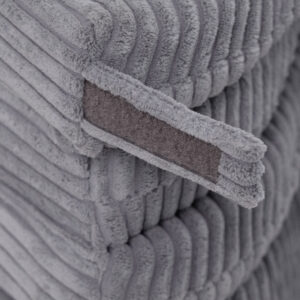 PLUSH NEST lillematt, 115x115x5cm, hall, premium corduroy, kohev lillematt - pilt 9