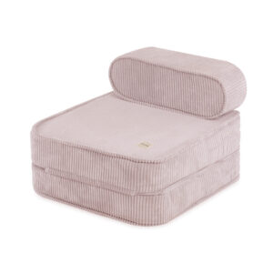 PLUSH NEST lapse lamamistool, 150x60x25 cm, heleroosa, premium corduroy.