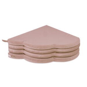 PLUSH NEST vaip, 160x160x5 cm, lill, kuldne (beež) ,sametne - pilt 4