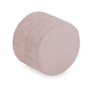 PLUSH NEST ümmargune puff 40x30 cm, heleroosa, premium corduroy - pilt 5