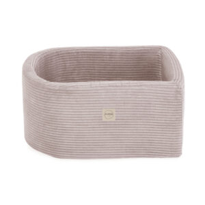 PLUSH NEST Mini mänguväljak (+bassein ja 100 palli), heleroosa, premium corduroy (pärl ja kuld) - pilt 4