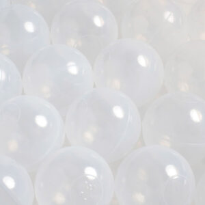 Dry pool ball, 6 cm, transparent, 50 pcs