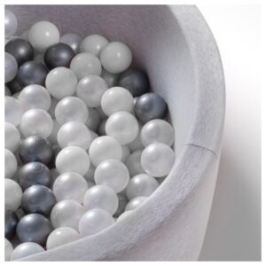 Dry pool balls, 6 cm, set of 200: pearl, transparent, silver - pilt 2