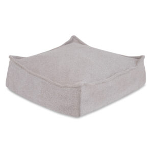 PLUSH NEST Puff, 60x60 cm, põrandapadi, hall lambanahk - pilt 7