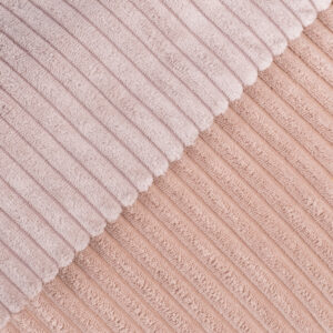 PLUSH NEST ümmargune puff 40x30 cm, heleroosa, premium corduroy - pilt 8