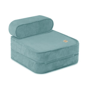 PLUSH NEST lapse lamamistool, 150x60x25 cm, sinine kõrgekvaliteediline kordvillane palmik - pilt 4