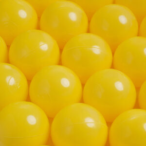 Dry pool ball, 6 cm, yellow, 50 pcs