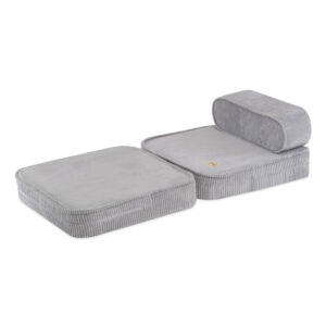 PLUSH NEST lapse lamamistool, 150x60x25 cm, kõrgkvaliteetsest hallist kordvillast - pilt 7