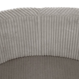 PLUSH NEST pallibassein, beež, ümmargune, premium corduroy, 90x30, 200 palli: pärl, sinine, kuldne - pilt 6