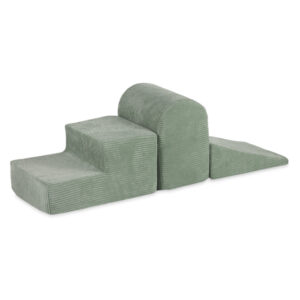 PLUSH NEST mänguväljak 3 elementi, roheline, premium corduroy