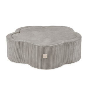 PLUSH NEST Kuiv lillebassein matiga , 95x30, beež, premium corduroy, Floral Fun Zone, 200 palli: pärl, kuld, läbipaistev - pilt 5