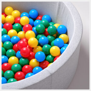 Dry pool balls, 6 cm, set of 200: blue, green, red, yellow - pilt 2