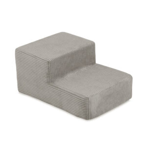 PLUSH NEST Mänguväljak Kuivbassein 90x30 + samm (+200 palli: pärl, kuld, kollane), beež, premium corduroy - pilt 6