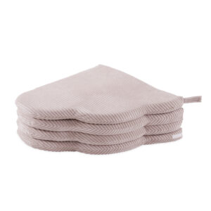 PLUSH NEST lillematt, 115x115x5cm, heleroosa, premium corduroy, kohev lillekate - pilt 3