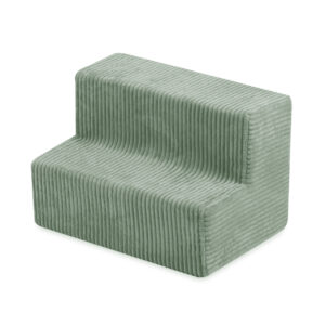 PLUSH NEST Mängulinnus koos basseiniga+150 palliga (pärl, hõbedane), premium corduroy roheline - pilt 8