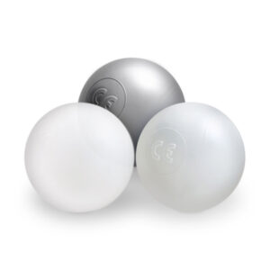 Dry pool balls, 6 cm, set of 200: pearl, transparent, silver - pilt 6