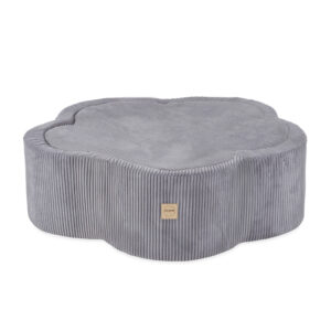 PLUSH NEST Kuiv lillebassein koos matiga , 95x30, hall, premium corduroy, Floral Fun Zone - pilt 4