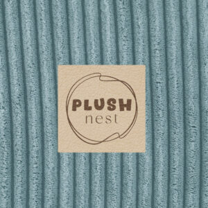 PLUSH NEST Kuivabassein, 90x30 cm, ümmargune, sinine, premium corduroy - pilt 7
