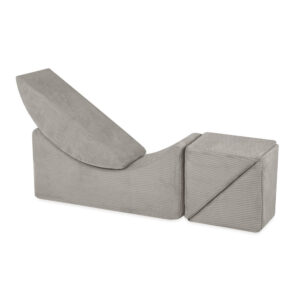 PLUSH NEST Laste lamamistool, lamamistool, 145x35x45cm, esmaklassiline beež corduroy - pilt 4