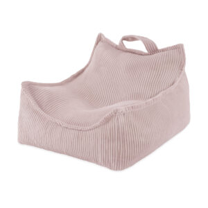 PLUSH NEST Puffy Square tugitool, 77x67x50, heleroosa, kordvillane