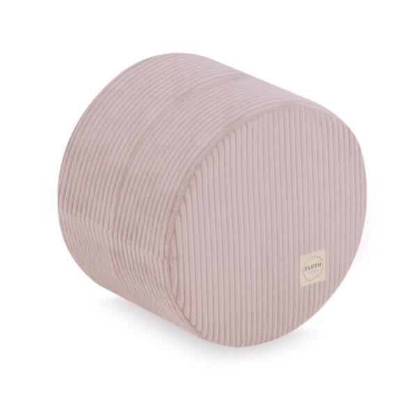 PLUSH NEST ümmargune puff 40x30 cm, heleroosa, premium corduroy