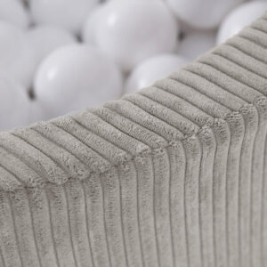PLUSH NEST Kuivabassein, 90x30 cm, ümmargune, beež, paks corduroy - pilt 4