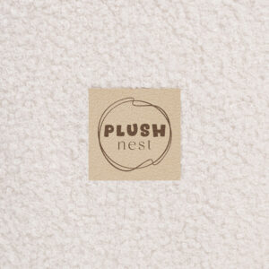 PLUSH NEST Kuiv lillebassein, 95x30 cm, kreemjas lambanahk, Floral Fun Zone - pilt 6