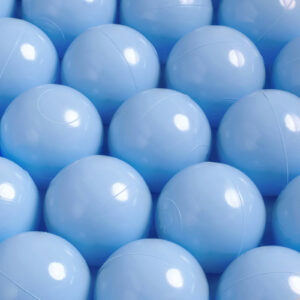 Dry pool ball, 6 cm, light blue, 50 pcs