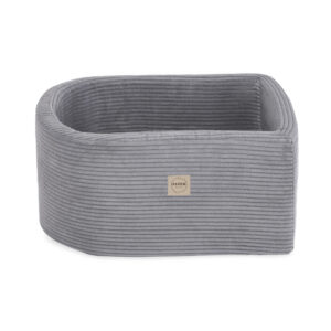 PLUSH NEST Mini mänguväljak (+bassein ja 100 palli ), hall, premium corduroy (pärl ja hõbedane) - pilt 6