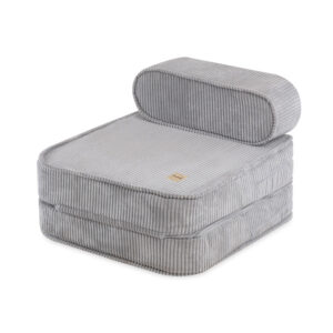 PLUSH NEST lapse lamamistool, 150x60x25 cm, kõrgkvaliteetsest hallist kordvillast