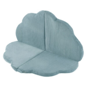 PLUSH NEST lillematt, 115x115x5cm, sinine, premium corduroy, kohev lillematt. - pilt 3