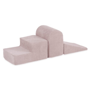 PLUSH NEST mänguväljak 3 elementi, heleroosa, premium corduroy