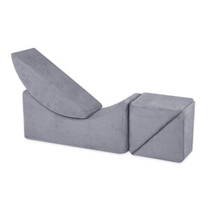 PLUSH NEST Laste lamamistool, lamamistool, 145x35x45cm, esmaklassiline hall kordvillane - pilt 10