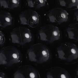 Dry pool ball, 6 cm, black, 50 pcs