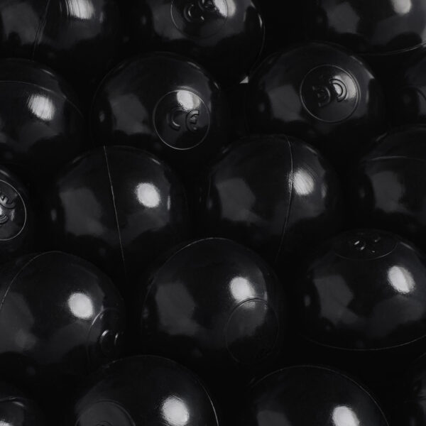 Dry pool ball, 6 cm, black, 50 pcs