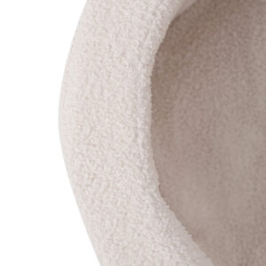 PLUSH NEST Kuiv lillebassein, 95x30 cm, kreemjas lambanahk, Floral Fun Zone - pilt 5