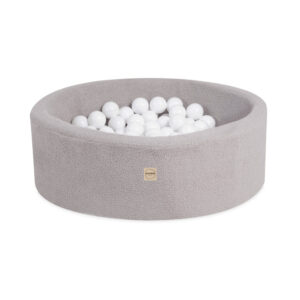 PLUSH NEST kuivbassein, ümmargune, 90x30 cm, hall lambanahk - pilt 4