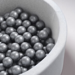 Dry pool ball, 6 cm, silver, 50 pcs - pilt 2