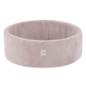 PLUSH NEST mänguväljaku kuivbassein + astmelaud (+200 palli: pärl, kuld, pärl heleroosa), heleroosa, premium corduroy - pilt 5