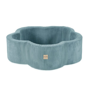 PLUSH NEST Kuivlillebassein matiga , 95x30, sinine, premium corduroy, Floral Fun Zone, 200 palli: pärl, pärlmutter, hõbedane - pilt 7