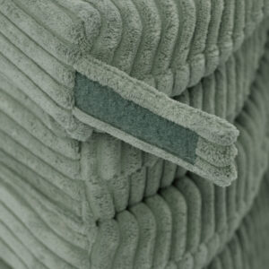 PLUSH NEST lillematt, 115x115x5cm, roheline, premium corduroy, kohev lillematt. - pilt 9