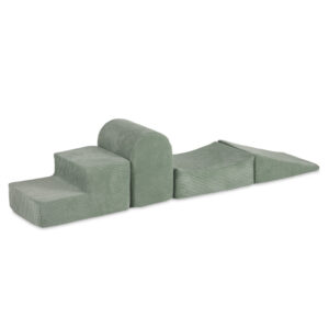 PLUSH NEST mänguväljak 4 elementi, roheline, premium corduroy