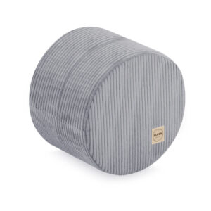 PLUSH NEST ümmargune pouffe 40x30 cm, hall, premium corduroy