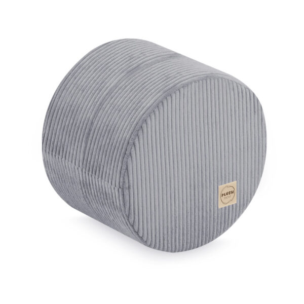 PLUSH NEST ümmargune pouffe 40x30 cm, hall, premium corduroy