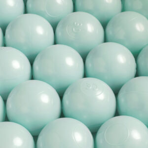 Dry pool ball, 6 cm, pearl mint, 50 pcs