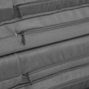 PLUSH NEST vaip, 160x160x5 cm, lill, hall,samet - pilt 6