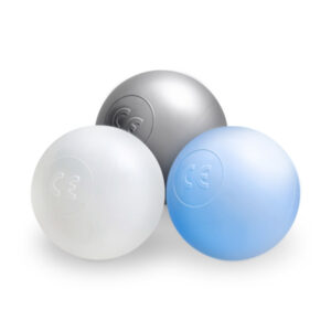 Dry pool balls, 6 cm, set of 200: pearl, silver, pearl light blue - pilt 5