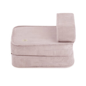 PLUSH NEST lapse lamamistool, 150x60x25 cm, heleroosa, premium corduroy. - pilt 5