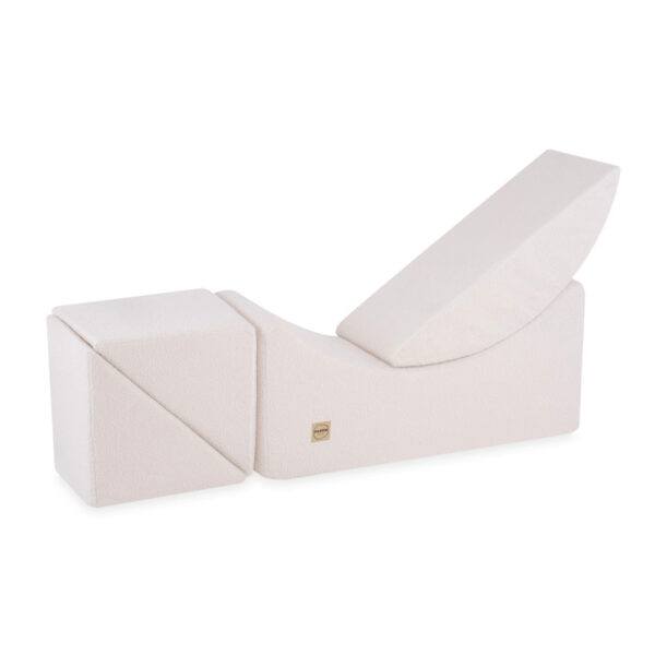 PLUSH NEST Laste lamamistool, lambanahk, 145x35x45cm, kreemjas lambanahk
